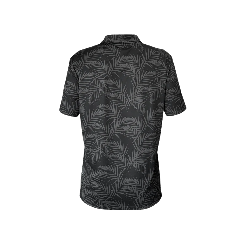 ANETIK LANAI TECH POLO - PALMS BLACK