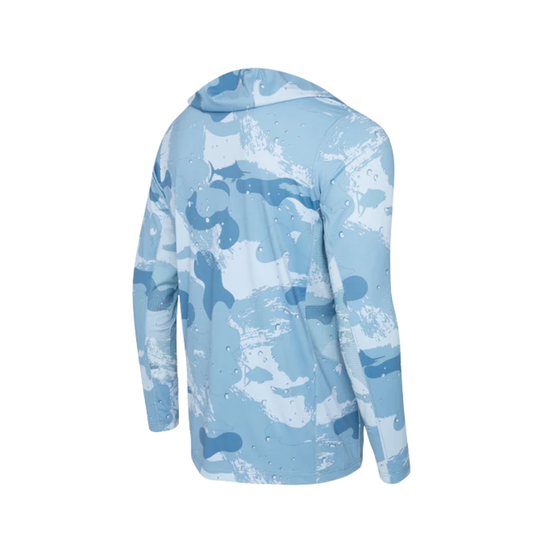 PELAGIC EXO-TECH HOODED SHIRT - SLATE