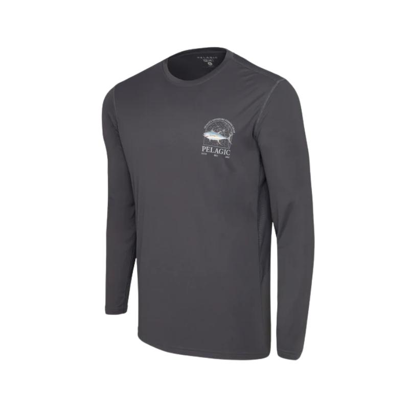 PELAGIC VAPORTEK MAPPED YFT SHIRT - GRAPHITE