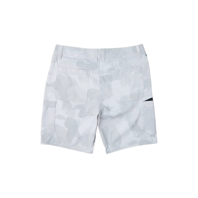 PELAGIC MADEIRA CARGO HYBRID SHORTS - LIGHT GREY BRUSH CAMO
