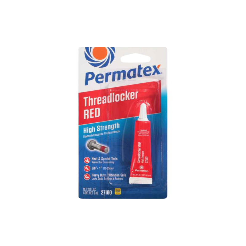 PERMATEX HIGH STRENGTH THREADLOCKER RED