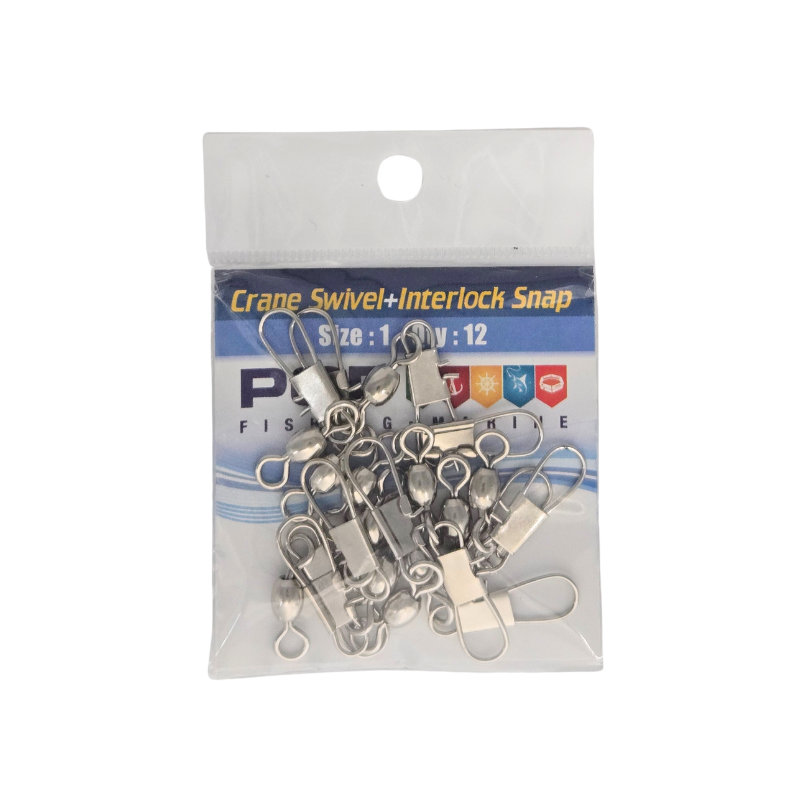 POP CRANE SWIVEL W/ INTERLOCK SNAP
