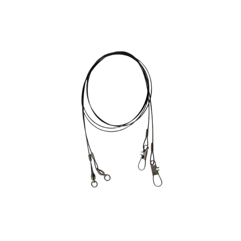 SPRO WIRE LEADER-BALL BEARING SWIVEL-INTERLOCK SNAP